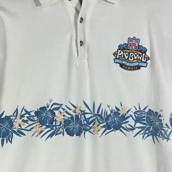 Vintage REEBOK NFL Pro Bowl Polo 2003 Hawaii Size Large - Picture 4 of 8